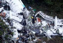 Συνετρίβη αεροσκάφος Κολομβία ποδοσφαιρική ομάδα