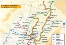 Η κίτρινη γραμμή είναι η νέα διαδρομή του μετρό