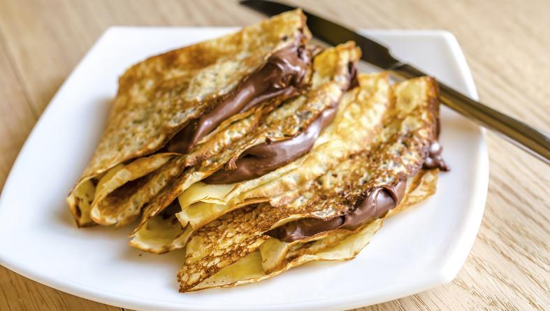 Λαχταριστές κρέπες με πραλίνα φουντουκιού