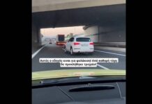 Οδηγός εκτός ελέγχου μετατρέπει σε πίστα την Αττική Οδό – «Είναι για φυλάκιση» (vid)