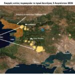 Meteo: Δύο ζώνες με ενεργές εστίες στη Δυτική Αττική – Στο Όρος Πατέρα η μεγαλύτερη συγκέντρωση