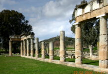 Η στοά του Ιερού της Αρτέμιδος στη Βραυρώνα