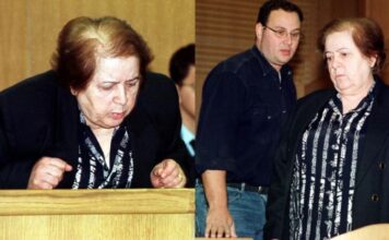 Η Μαρία Σαμπανιώτου σε αρχειακή φωτογραφία από τη δικαστική υπόθεση