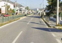 Έργα αποχέτευσης σε δρόμο του Δήμου Μαραθώνος