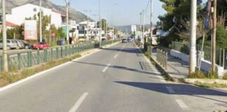 Έργα αποχέτευσης σε δρόμο του Δήμου Μαραθώνος