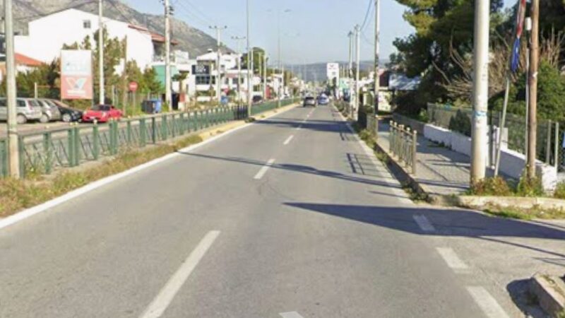 Έργα αποχέτευσης σε δρόμο του Δήμου Μαραθώνος