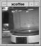 Αυθεντικό ασπρόμαυρο καρέ από την ιστορική webcam της καφετιέρας στο Cambridge