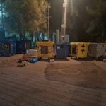 Φωτογραφία από το περιστατικό βανδαλισμών στο 1ο Γυμνάσιο Νέας Μάκρης