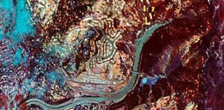 Υπέρυθρη εικόνα από αεροσκάφος NASA του μετώπου της πυρκαγιάς στο Όκλαντ το 1991