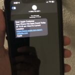 Πραγματική φωτογραφία μηνύματος SMS phishing σε κινητό τηλέφωνο